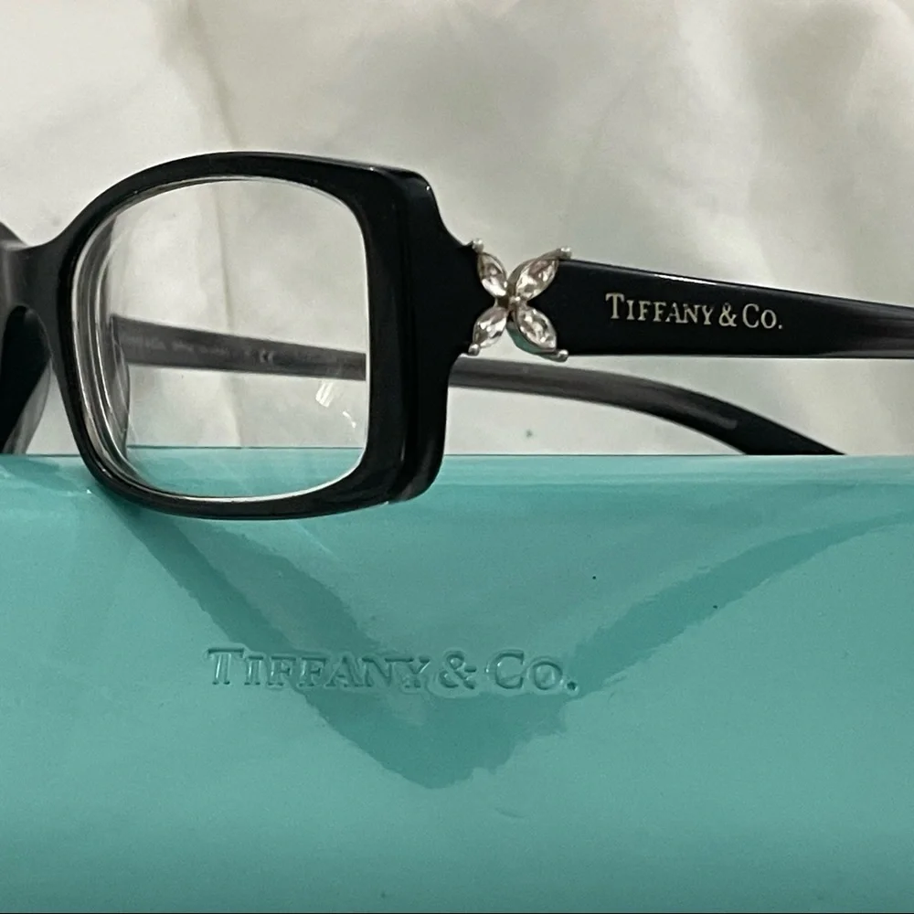 Tiffany and Co. Victoria Square All Black Eye Glasses TF2043-B 8128 52–16